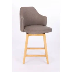 Kinston Swivel Curved Back Upholstered Counter Height Barstool - Threshold™ -Fradel & Spies GUEST ac591056 690f 4419 9a77 7e7acc88ba5d