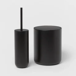 Metal Waste Can Black - Threshold™ -Fradel & Spies GUEST b0320eea b2f7 4cc8 861e 64b66fdb0fcc