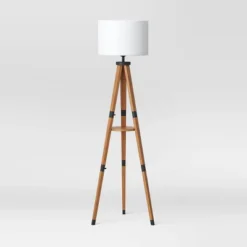 Tripod Floor Lamp With Shelf Brown Wood - Threshold™ -Fradel & Spies GUEST b1b8ca20 55ea 4c4e bc34 1f4ca7a73cd2