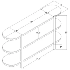 32" Portola Hills 3 Shelf Horizontal Bookcase - Threshold™ Designed With Studio McGee -Fradel & Spies GUEST b29322d3 efb6 44c0 a459 930a88eaa026