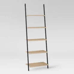 72" Loring 5 Shelf Leaning Bookshelf - Threshold™ -Fradel & Spies GUEST b2f506da fcdc 4735 b10b d49aa58dbbd8