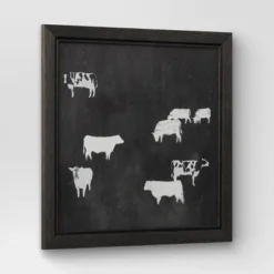 (Set Of 2) 12" X 12" Cow Collection II Framed Wall Canvases - Threshold™ -Fradel & Spies GUEST b344498b 2140 4a52 b3be 29b42cd41f2d
