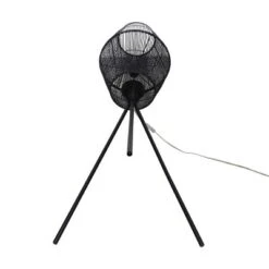 Diamond Tripod Floor Lamp Black With Rattan Shade (Includes LED Light Bulb) - Threshold™: Nautical Standing Illumination -Fradel & Spies GUEST b352a645 7f58 495b bb4e e0909b09c093