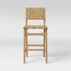 Ceylon Woven And Wood Barstool - Threshold™ -Fradel & Spies GUEST b47c260b 137b 44bc 8227 ee206ab69657