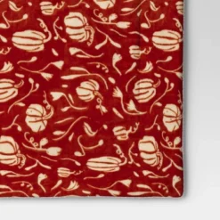 Mini Pumpkin Printed Plush With Shearling Reverse Throw Blanket - Threshold™ -Fradel & Spies GUEST b60a419a 1e21 4dc8 bddb 5d71211cccc0