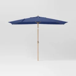 10'x6' Rectangular Market Patio Umbrella - Light Wood Pole - Threshold™ -Fradel & Spies GUEST b8c26b10 00c5 4915 be62 3be6d312aa36