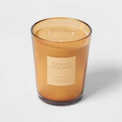 Colored Vase Glass With Dustcover Tobacco And Bergamot Candle Yellow - Threshold™ 11 Colored Vase Glass With Dustcover Tobacco And Bergamot Candle Yellow - Threshold™ -Fradel & Spies GUEST b93280db 41cc 4916 9fbe 5bb9cb7d18d7