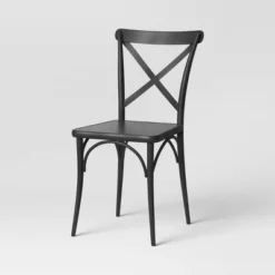 Set Of 2 Malden French Bistro Dining Chair Black - Threshold™ -Fradel & Spies GUEST b98d5729 0c98 484d 974b 0fef9dc964cb