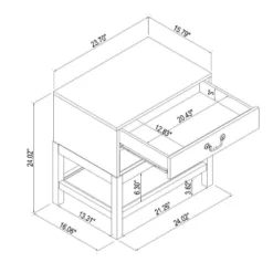 Elmira Nightstand Brown - Threshold™ Designed With Studio McGee -Fradel & Spies GUEST ba23a28f 8b95 42ea acce 9cc3df7af05f