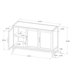 Warwick 3 Door Accent TV Stand For TVs Up To 59" - Threshold™ 21 Warwick 3 Door Accent TV Stand For TVs Up To 59" - Threshold™ -Fradel & Spies GUEST ba5cd40d 7348 4de0 bac8 5ec1775d8cb4