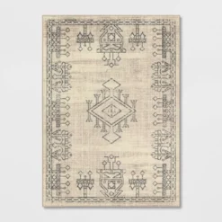 Hancock Distressed Center Motif Rug Beige - Threshold™ -Fradel & Spies GUEST be876dc4 ac47 4320 bfe0 7a03c9caedf2