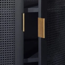 66" East Bluff Woven Cabinet Black - Threshold™ Designed With Studio McGee -Fradel & Spies GUEST c257520a eec7 407a b715 3ee6acc782cd