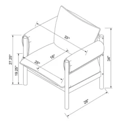 Arbon Wood Dowel Accent Chair With Cushion Arms - Threshold™ Designed With Studio McGee 11 Arbon Wood Dowel Accent Chair With Cushion Arms - Threshold™ Designed With Studio McGee -Fradel & Spies GUEST c429d501 6755 4c8a 864f afd6717b29db