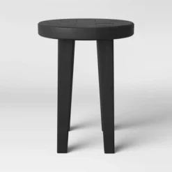 Woodland Carved Wood Accent Table - Black - Threshold -Fradel & Spies GUEST c81a09d3 1741 4f8f 8822 8ba23599b9d6