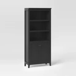 72" Carson 5 Shelf Bookcase With Doors - Threshold -Fradel & Spies GUEST c99ab1ed 236d 46d0 bdd4 3e4025da50bb