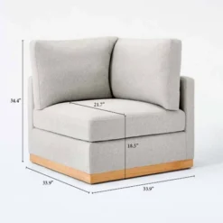 Woodland Hills Modular Sectional Corner Light Gray - Threshold™ Designed With Studio McGee 21 Woodland Hills Modular Sectional Corner Light Gray - Threshold™ Designed With Studio McGee -Fradel & Spies GUEST d13a80c0 94a7 4a14 807c 01f454d7e453