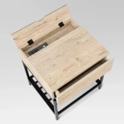 Loring End Table With Charging Station - Threshold™ -Fradel & Spies GUEST d4b23323 607f 4bd3 9988 eaac3936810f