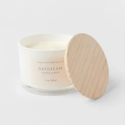 Wood Lidded Glass Wellness Daydream Candle - Threshold™ -Fradel & Spies GUEST d7c54c2f 75aa 49f3 8b3d 09f80143c33f