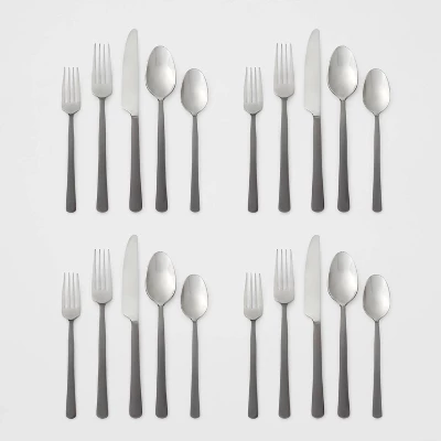 20pc Hubbardston Flatware Set Black - Threshold™ 3 20pc Hubbardston Flatware Set Black - Threshold™ - Image 3