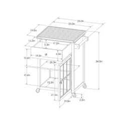 Windham Wood Top Kitchen Cart - Black - Threshold™ 15 Windham Wood Top Kitchen Cart - Black - Threshold™ -Fradel & Spies GUEST dea9d574 4d43 47af 9b54 441db16c8996