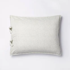 Decorative Border Cotton Slub Print Quilt Sham Light Teal Green – Threshold™ Designed With Studio McGee -Fradel & Spies GUEST df608442 2585 414f 825c 57f616e644e7