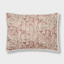 Voile Paisley Printed Quilt Sham Cream - Threshold™ -Fradel & Spies GUEST e0f4f329 7b2b 4e95 8132 3a5419a69f2c