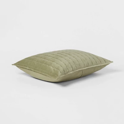 Channel Stitch Velvet Quilt Sham - Threshold 2 Channel Stitch Velvet Quilt Sham - Threshold - Image 2