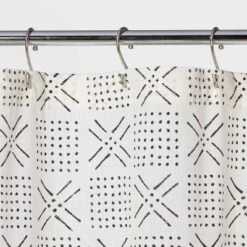Shapes Shower Curtain White - Threshold™ -Fradel & Spies GUEST e38afc4b 73d9 4b36 99e0 d504cc95dd92