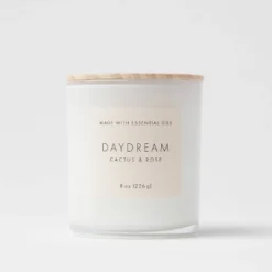 Wood Lidded Glass Wellness Daydream Candle - Threshold™ -Fradel & Spies GUEST e7678411 c900 447e 88b9 57b15bd05ed0