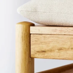 Emery Wood Counter Height Barstool With Upholstered Seat And Sling Back Natural - Threshold™ Designed With Studio McGee -Fradel & Spies GUEST e8ec7e51 c160 4262 8af2 ab79b157278d