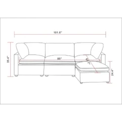4pc Allandale Modular Sectional Sofa Set Gray - Threshold™ -Fradel & Spies GUEST e98f9434 244c 4a06 a88e b03b6016a2f1