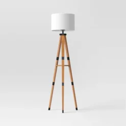 Tripod Floor Lamp With Shelf Brown Wood - Threshold™ -Fradel & Spies GUEST ea3ba26a 585d 476c be10 3b33e5b59195