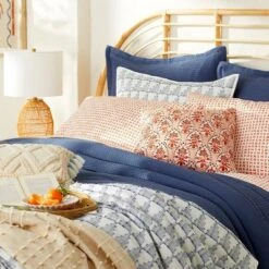 Washed Waffle Weave Comforter & Pillow Sham Set - Threshold -Fradel & Spies GUEST eb91e70f 636f 40cd 9037 6dcb0e52f972 1