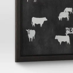 (Set Of 2) 12" X 12" Cow Collection II Framed Wall Canvases - Threshold™ -Fradel & Spies GUEST ed6cea91 4424 4805 8aee 4c4271b75676