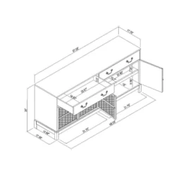 Brandeis Woven TV Stand For TVs Up To 60" Brown - Threshold™ Designed With Studio McGee -Fradel & Spies GUEST edcf4db2 26a4 444b ba42 cd73d8a812f3