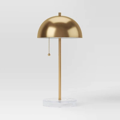 Dome Table Lamp With Acrylic Base Brass - Threshold™ 4 Dome Table Lamp With Acrylic Base Brass - Threshold™ - Image 4