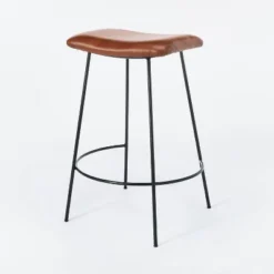 Clarkston Metal Counter Height Barstool With Upholstered Seat - Threshold™ Designed With Studio McGee -Fradel & Spies GUEST f178119f 0fe3 43a4 ad93 334f1320cdb3