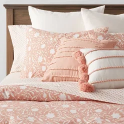 12pc Floral Boho Comforter & Sheets Set Terracotta Pink - Threshold™ 19 12pc Floral Boho Comforter & Sheets Set Terracotta Pink - Threshold™ -Fradel & Spies GUEST f3330df4 d165 44ef 87fd 293b2d10cfce