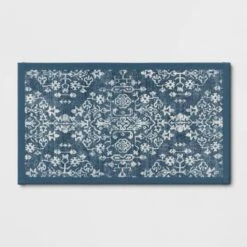 Vintage Print Comfort Rug Blue - Threshold™ -Fradel & Spies GUEST f437994b 06fa 4df6 84f2 e90cb16dba7b