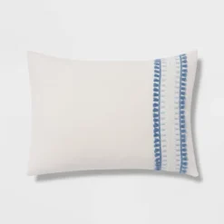 12pc Embroidered Fringe Stripe With Tassels Comforter & Sheet Bedding Set - Threshold™ -Fradel & Spies GUEST f444f6d2 0d0a 4207 b98a 71b4b6861496