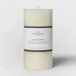 Pillar Candle Soft Cotton White - Threshold™ -Fradel & Spies GUEST f4713196 2100 4643 9a46 22b33129a00c