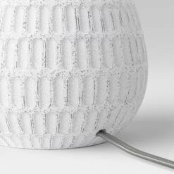 Ceramic Textured Table Lamp Base White - Threshold™ -Fradel & Spies GUEST fc9f4ede e288 4863 a616 ae078ed887a0