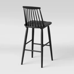 Harwich High Back Windsor Barstool Black - Threshold™ -Fradel & Spies GUEST fce15d49 3701 4c7f 9111 5c3e5a177a44