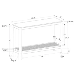 Console Table With Woven Rattan Shelf Black - Threshold™ Designed With Studio McGee 21 Console Table With Woven Rattan Shelf Black - Threshold™ Designed With Studio McGee -Fradel & Spies GUEST fd806213 5ef7 492e a065 be15b39cc53e
