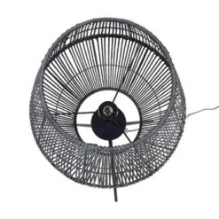 Diamond Tripod Floor Lamp Black With Rattan Shade (Includes LED Light Bulb) - Threshold™: Nautical Standing Illumination -Fradel & Spies GUEST fdd99da4 1eb6 4ca9 8363 f65a40cfc09f