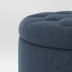 Tufted Round Storage Ottoman - Threshold -Fradel & Spies GUEST fe54b841 fb70 4c44 b0a1 3b168a4ddf00