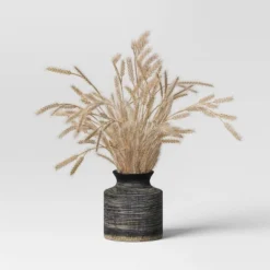 Grass Arrangement In Ceramic Pot Black - Threshold™ -Fradel & Spies GUEST feadbbf9 25c2 45e5 ba31 61ab6f1faca8
