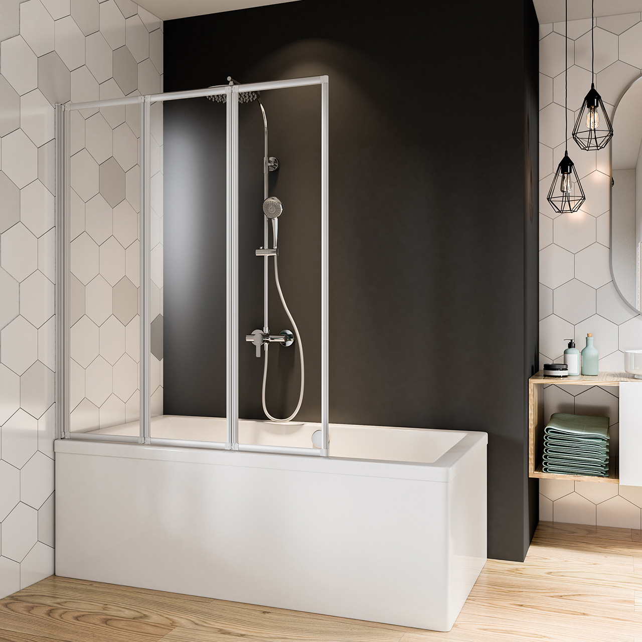 Fradel & Spies -Fradel & Spies 653320 fara badewannenfaltwand